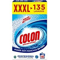 Colon Polvo Activo - Detergente para lavadora- adecuado para ropa blanca y de color- formato polvo - 135 dosis